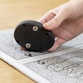 Aparat de masaj electrostimulator pentru talpi si picioare Foosage, InnovaGoods, cu baterii, 31 x 29 cm, gri/negru
