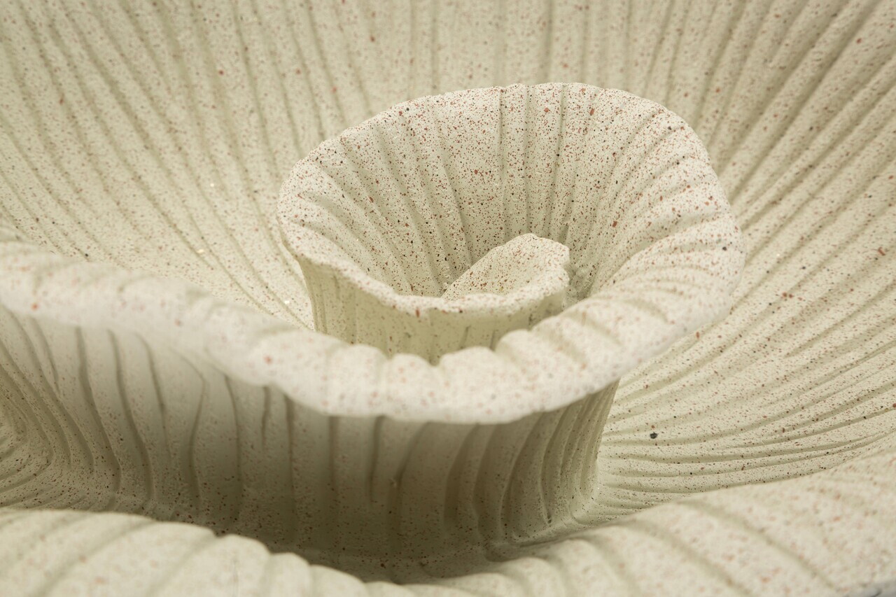 Bol decorativ, Mauro Ferretti, Petal, 34x13x29.5 cm, polirasina, nisip - view 2