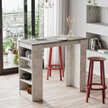 Masa de bar, Locelso, ST1, 120x101.8x51.6 cm, Gri