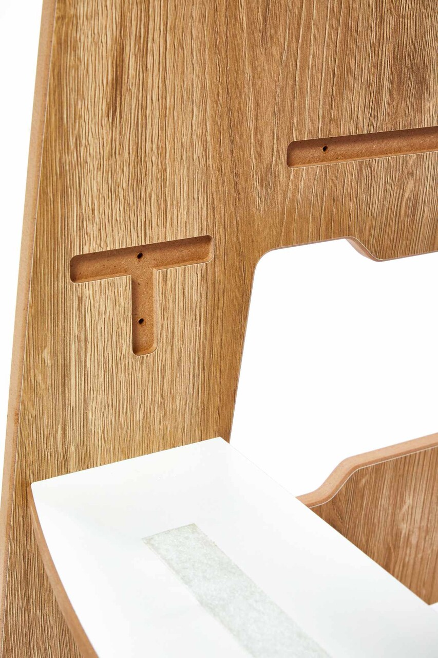 Turn de invatare, Hanah Home, Learning Tower, 40x90x50 cm, Natural/Alb - view 8