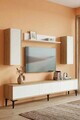 Comoda TV, Hanah Home, Didema 180, 180x40.5x30 cm, Stejar Safir / Alb