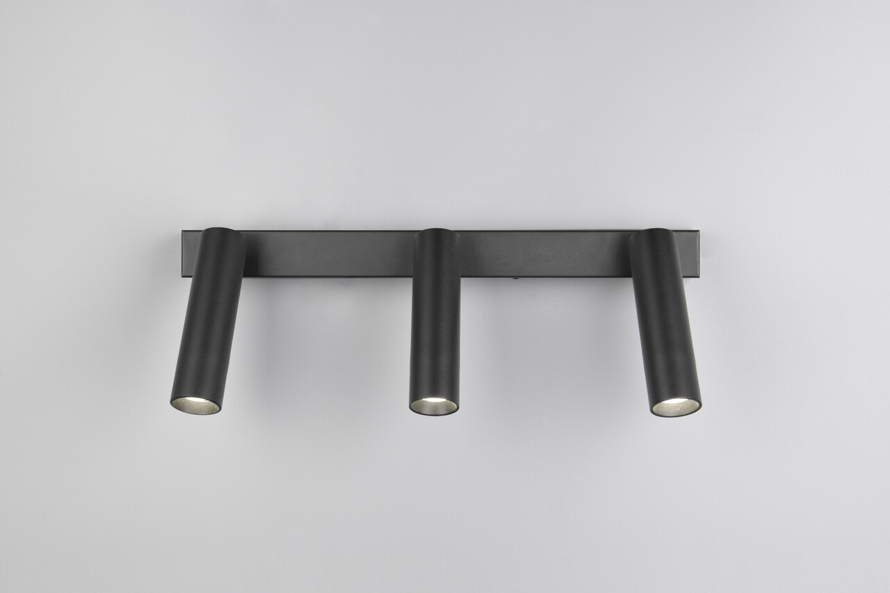 Plafoniera Ambala, TRIO, 44x13x17.5 cm, 5.5W, 3x SMD, metal, negru mat - 2 | YEO