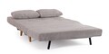 Canapea extensibila 2 locuri Walker, Bizzotto, 120x83x88 cm, otel/poliester, grej