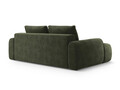 Canapea extensibila 4 locuri, Linz, Cosmopolitan Design, 250x100x84 cm, catifea, verde
