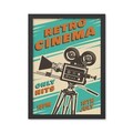 Tablou decorativ, Retro Cinema 2 (40 x 55), MDF , Polistiren, Multicolor