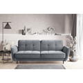 Canapea extensibila 3 locuri ELTAP, SO-BEL-04VE, Bellis, 220x90x83 cm, lemn/poliester, gri deschis