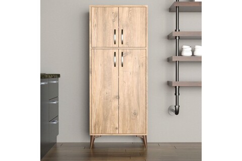 Dulap multifunctional, tanmob, mdl0102, 62.5x155x35 cm, pal , maro