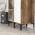 Dulap pentru haine, Hommy Craft, Kumsal PS, 80x47.5x201.4 cm, PAL, Nuc/Alb