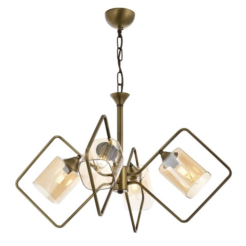 Lustra, AV-1708-4E, Avonni, 55 x 70 cm, 4 x E14, 40W, aramiu antic 40W