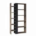Biblioteca Lift, Homitis, 80x29x150.5 cm, maro/antracit