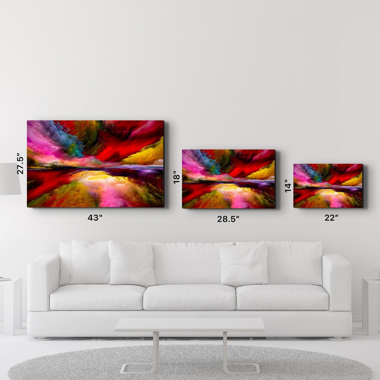 Tablou decorativ, CAM-2047, Dimensiuni: 70 x 110 cm, Multicolor — imaginea 6