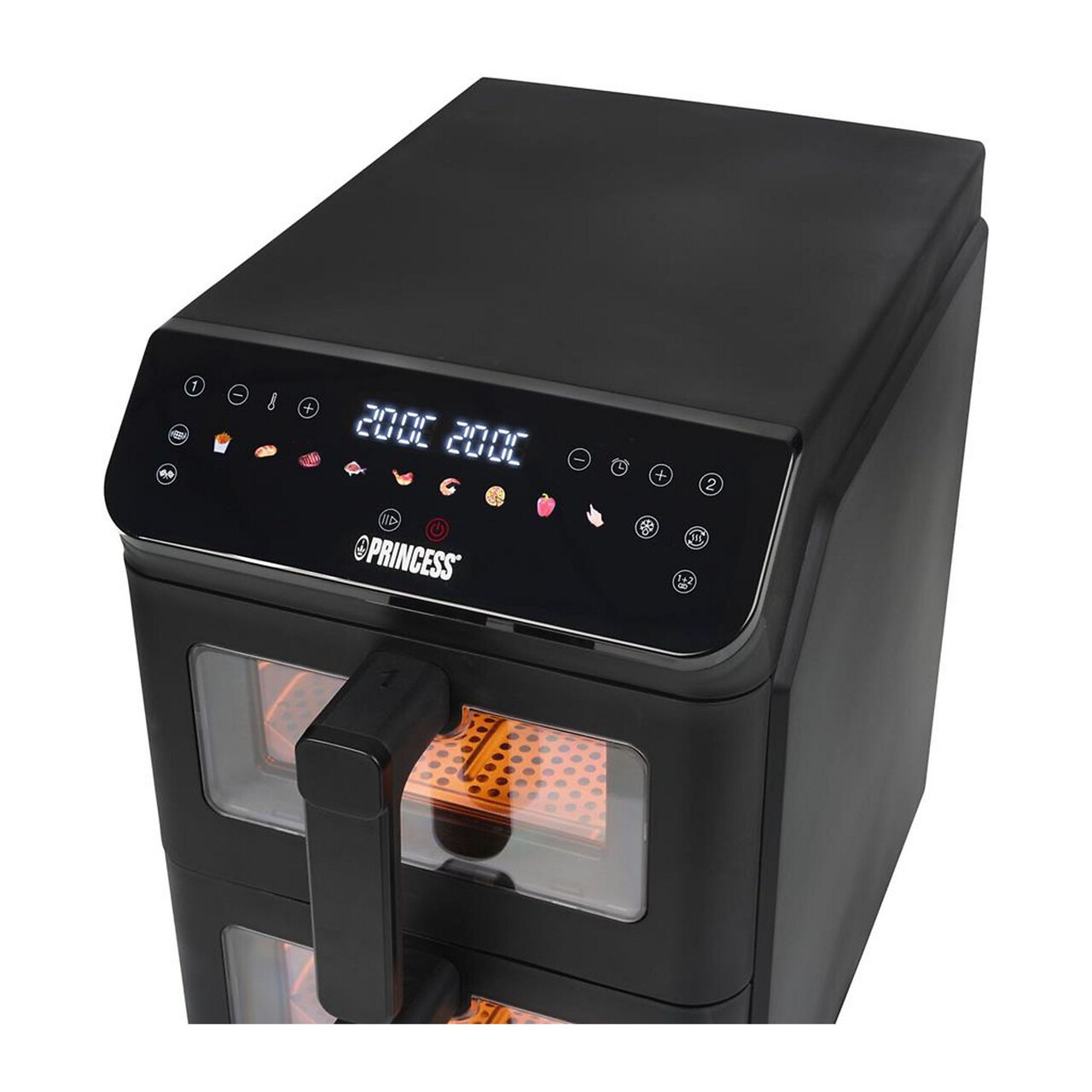 Friteuza dubla cu aer cald, 5,6+5,6 L, 3000W, Negru - Princess - view 6