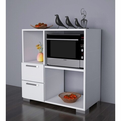 Dulap pentru bucatarie, Wooden Art, Ece White, 80x40x83 cm mezoni.ro