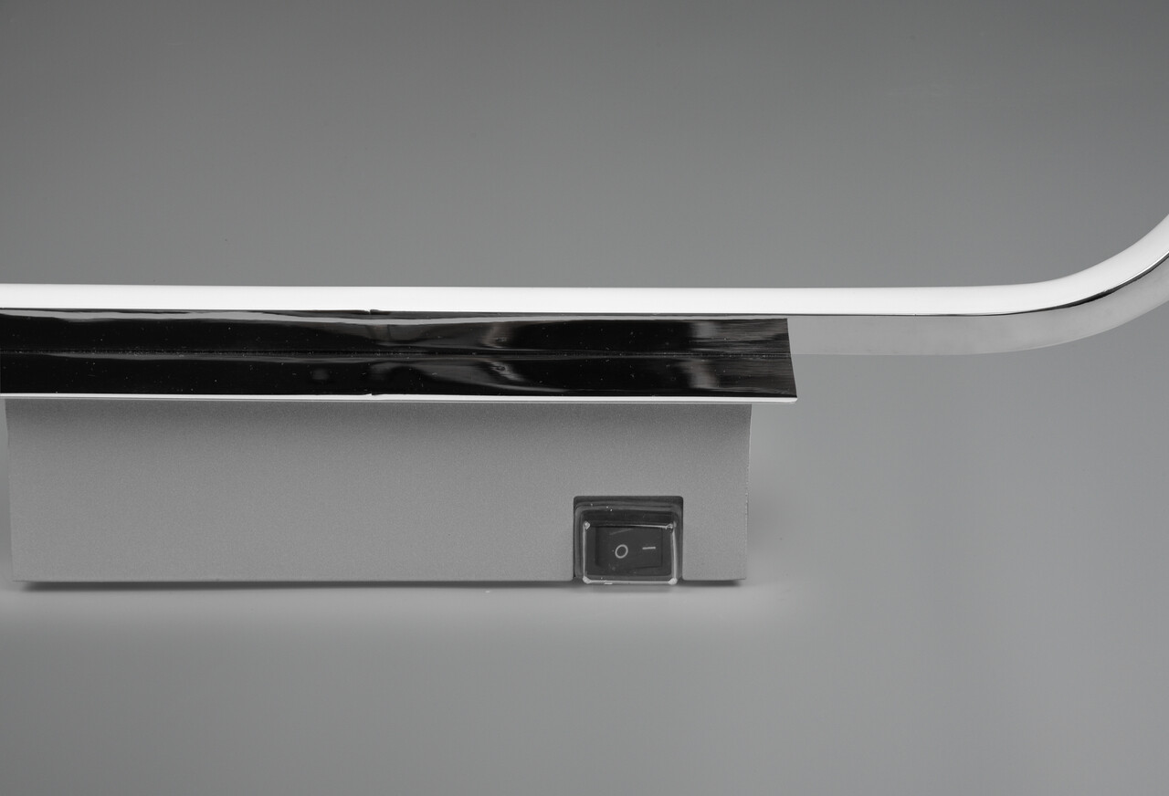 Aplica de perete Gianni, TRIO, 40x14.8x7.5 cm, 17W, 1x SMD, metal, argintiu