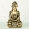 Decoratiune Jarven Buddha, Boltze, 30 cm, polirasina, auriu