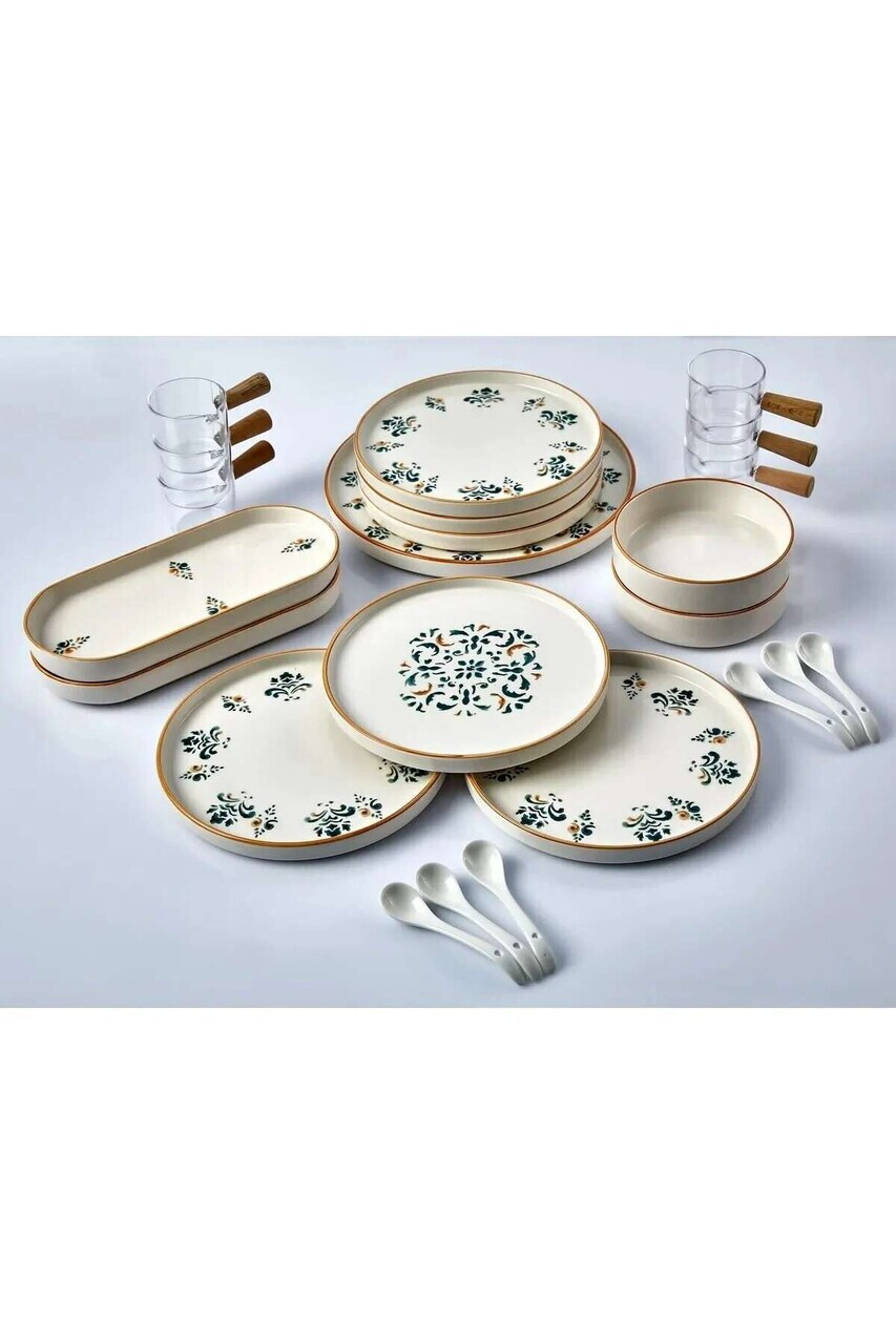 Set de mic dejun, Hermia, 430KSV6205, Ceramica, Farfurie: 19 cm (6 bucăți), Multicolor - view 3