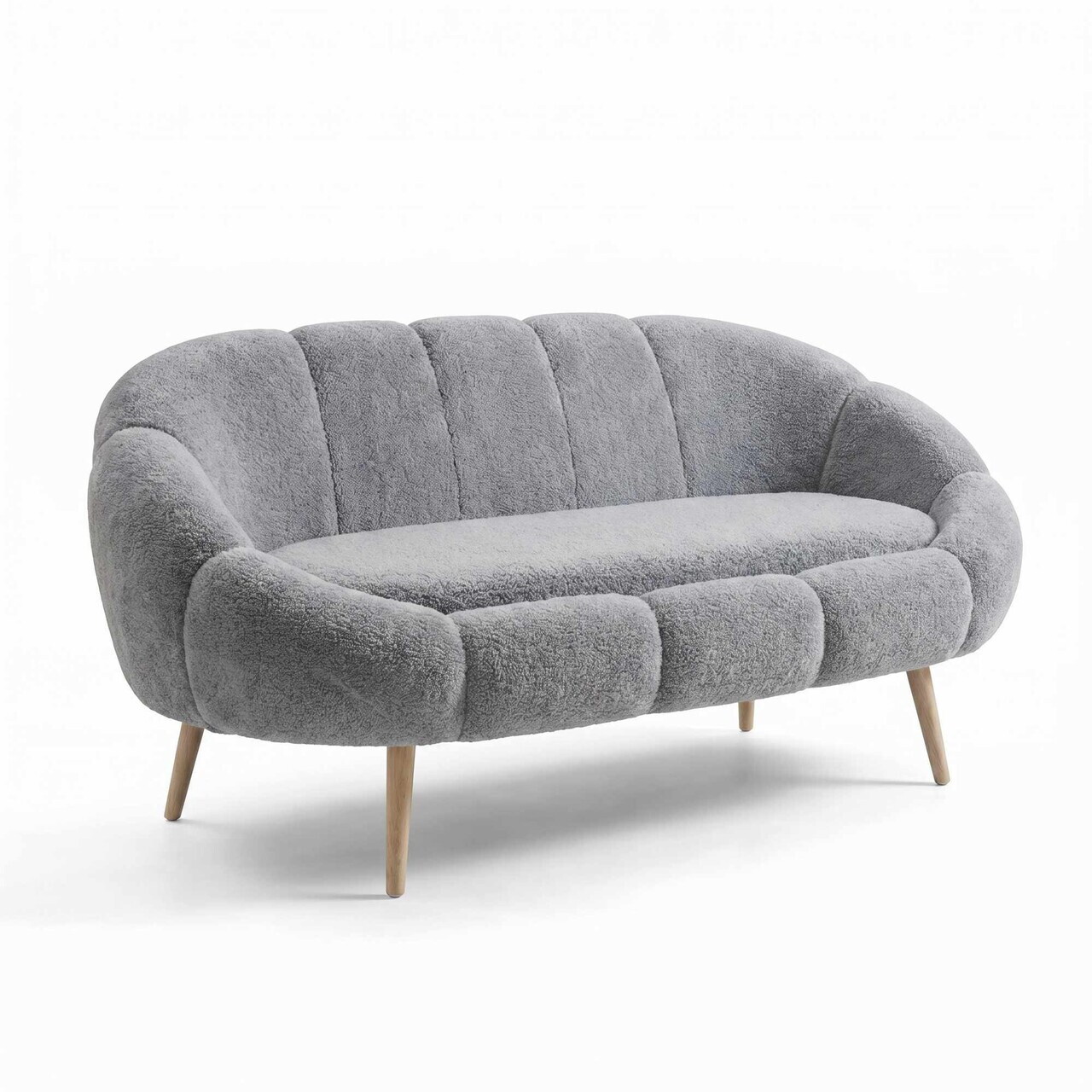 Canapea 2 locuri, Atelier del Sofa, 251BLS1113, PAL, Gri — imaginea 2