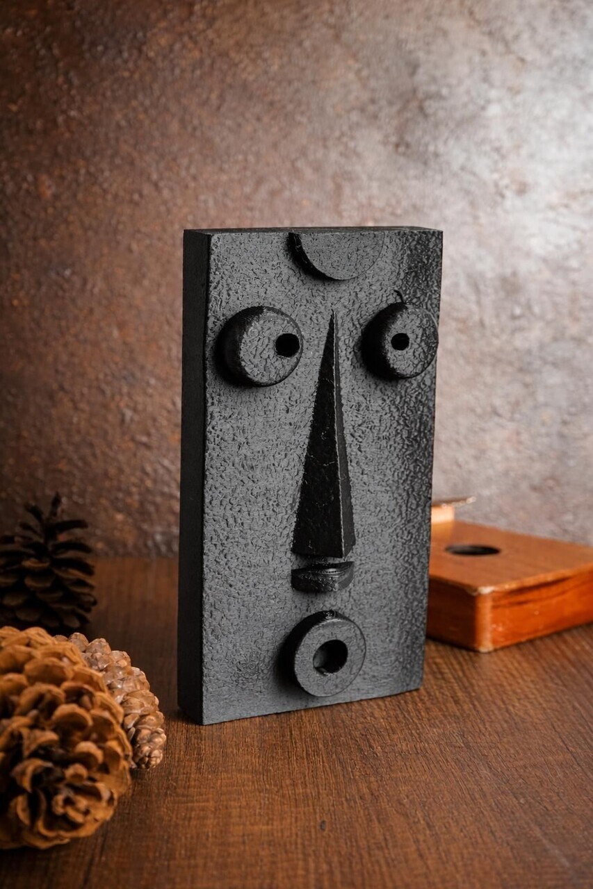 Decoratiune de perete, Ers2410, Bioplastic, Dimensiune: 11 x 21 cm, Negru — imaginea 3