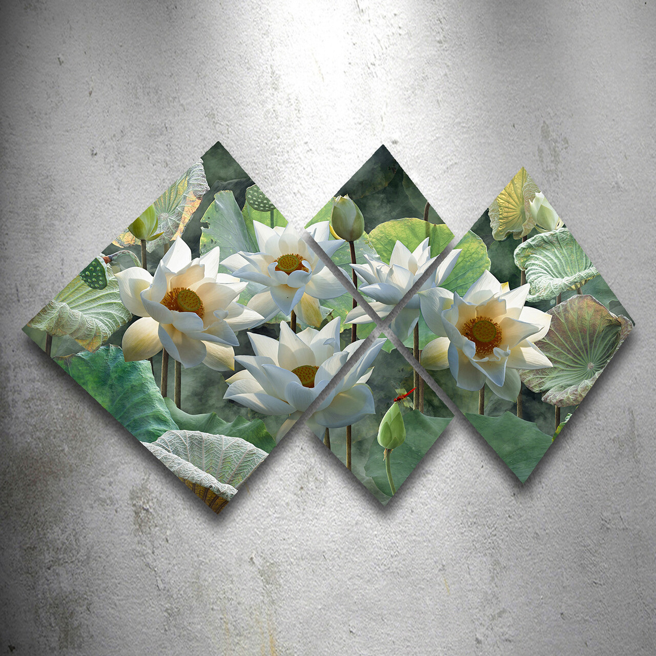 Set 4 tablouri decorative, 4MDF1823659058, MDF, Imprimat UV, Multicolor - 1 | YEO
