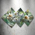 Set 4 tablouri decorative, 4MDF1823659058, MDF, Imprimat UV, Multicolor