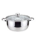 Oala cu capac Essential, Sabichi, 24 cm/ 4 L, inox, argintiu