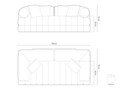 Canapea extensibila 3 locuri, Kemi, Cosmopolitan Design, 206x95x70 cm, catifea, verde