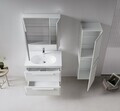 Set Dulap de Baie cu Chiuvetă și Oglindă (2 Piese), Hanah Home, Nuvola 80 v2, Casmir