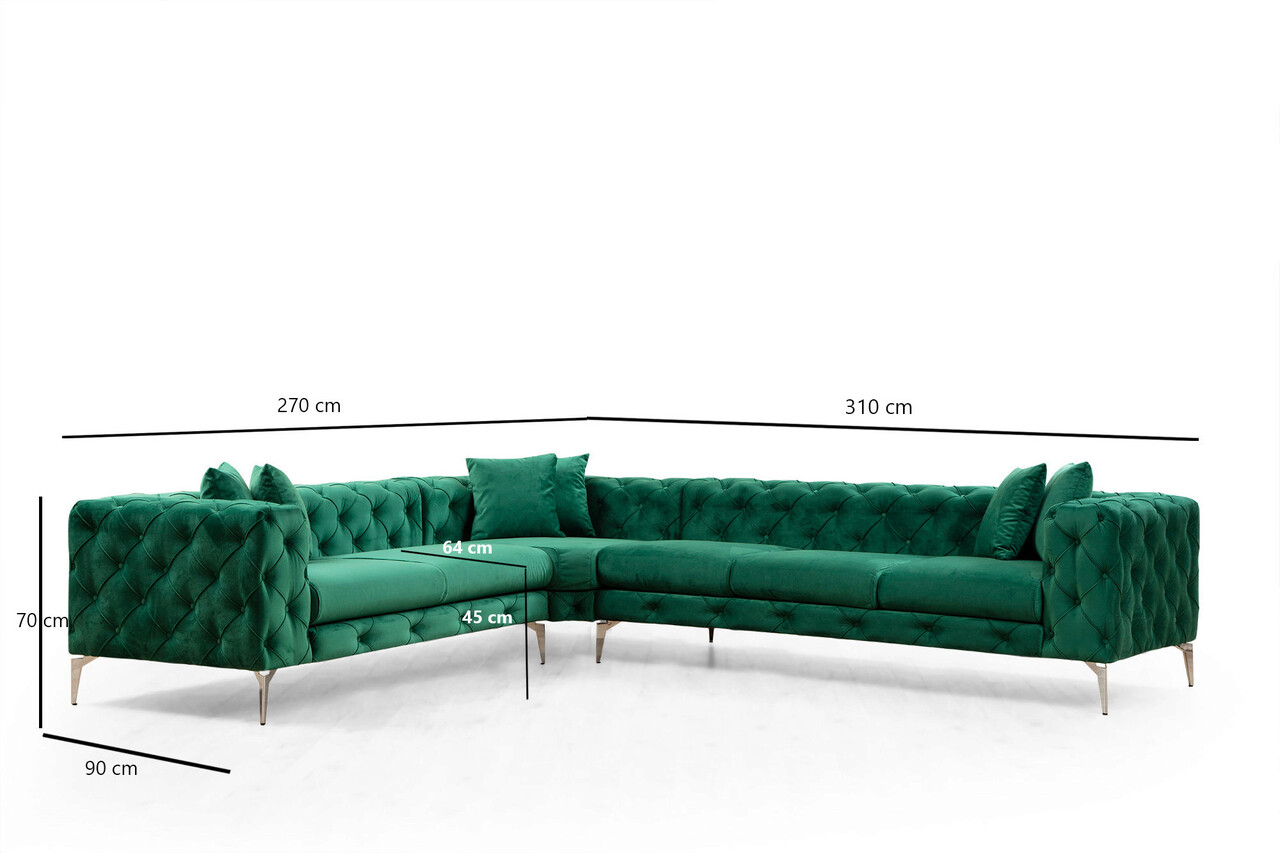 Coltar, Hilena, 569HLN1315, Lemn de fag / PAL, Verde