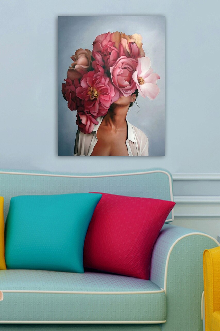 Tablou decorativ, 6019200972981-5070, Canvas, Lemn, Multicolor