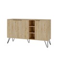 Bufet inferior Clara, Decortie, 142x35.6x83 cm, natural