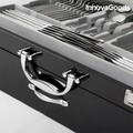 Set tacamuri 72 piese Cook D'Lux, InnovaGoods, inox