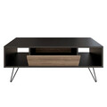 Masuta de cafea, Decorotika, Mistico, 120x45.6x60 cm, Nuc negru