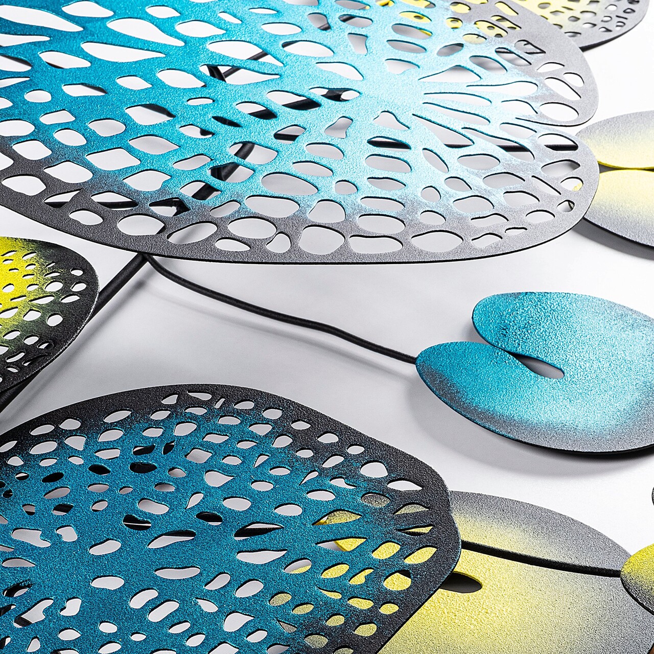 Decoratiune de perete, Nenuharps 1, Dimensiuni: 125 x 62 x 4 cm, Multicolor - view 5