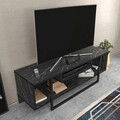 Comoda TV, Retricy, Asal 120, 120x35.2x40.2 cm, PAL, Negru