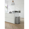 Cos de gunoi cu pedala, Brabantia, Bo Pedal, 60 L, 36.3x54.1x65.2 cm, otel, gri