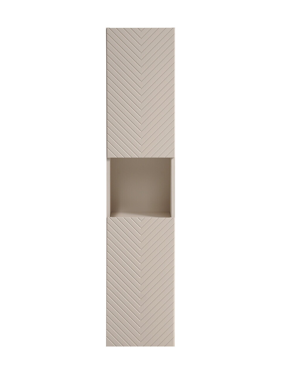 Dulap inalt cu usi, cu fixare pe perete, Viva Cashmere, Comad, 30x25x140 cm, MDF/PAL laminat, casmir mat — imaginea 5
