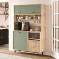 Dulap multifunctional, Locelso, RE5-SY, Stejar / Verde
