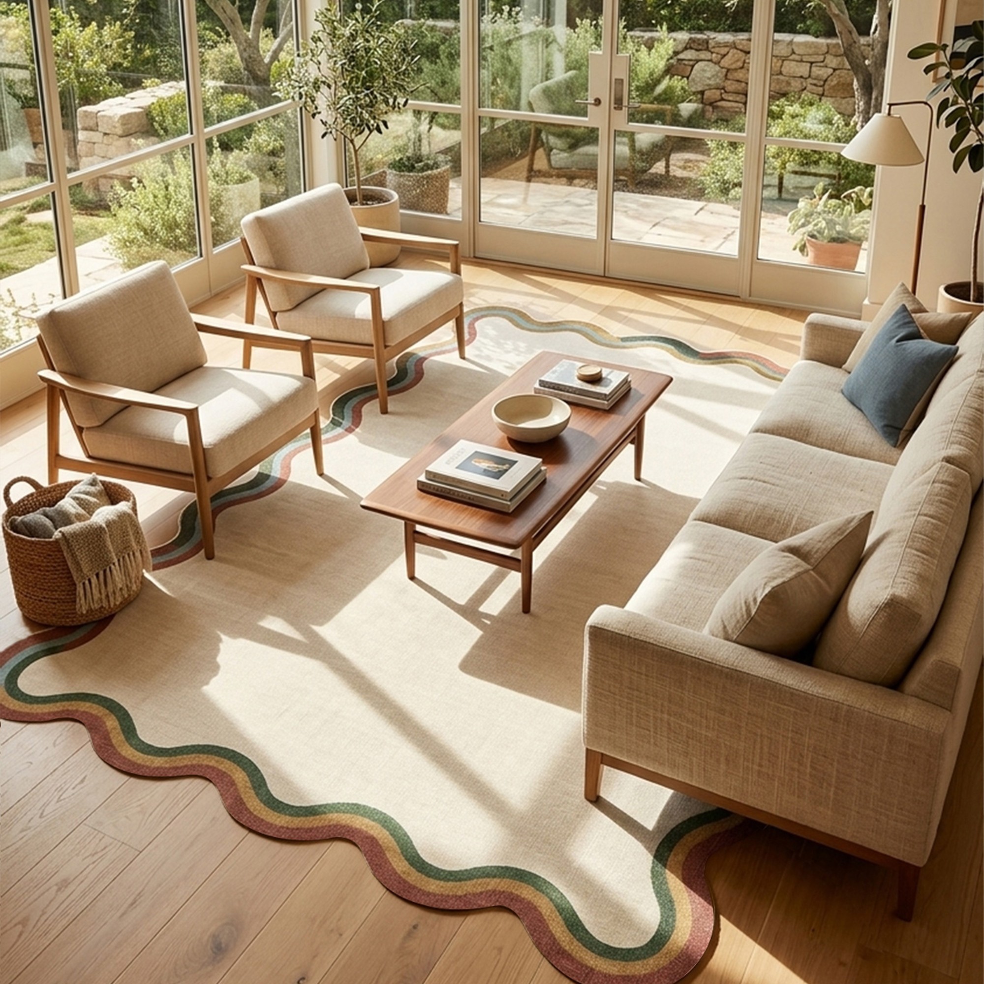 Covor, Fr357, 100x300 cm, Crem