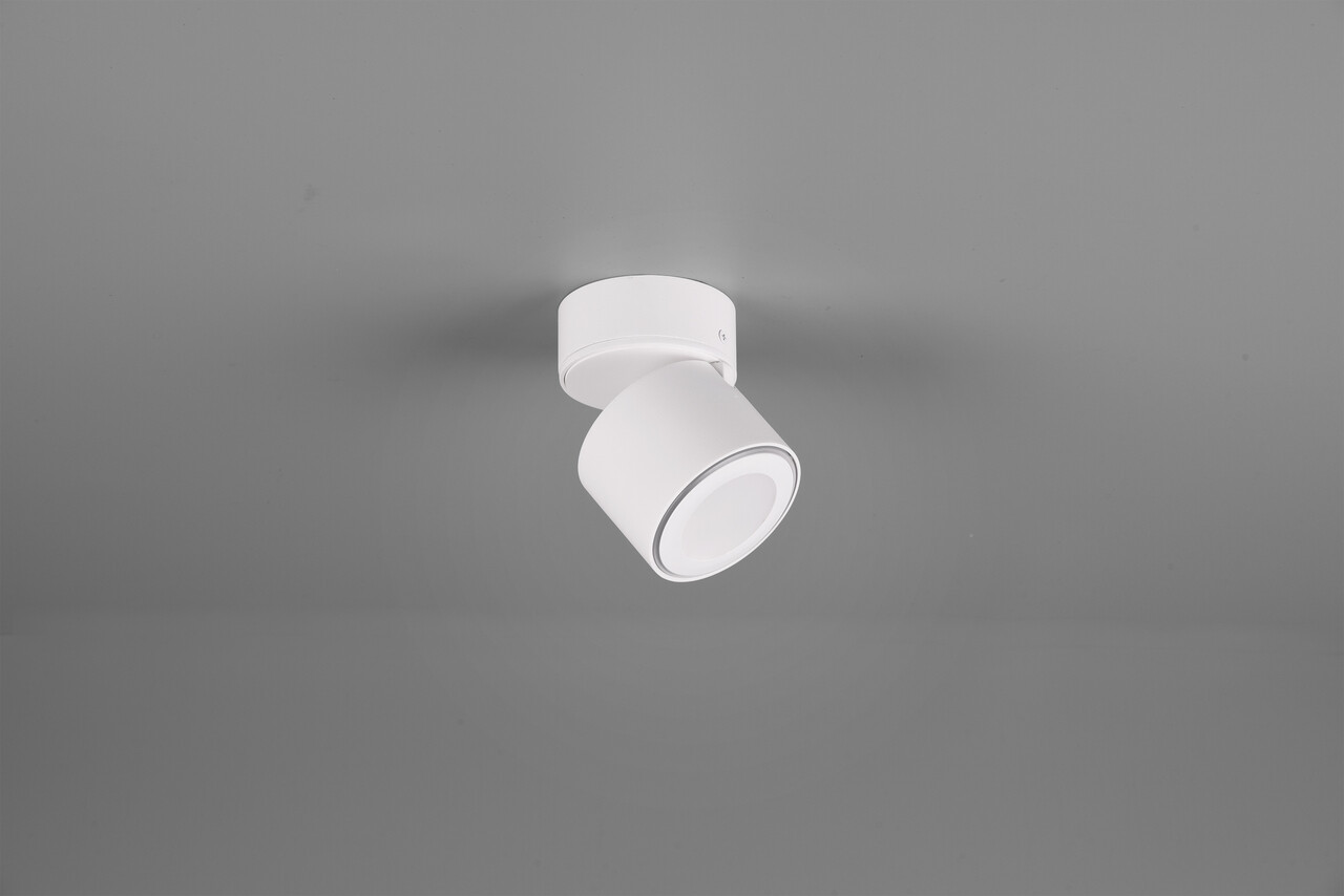 Plafoniera Taurus, TRIO, 8.7x10.9 cm, 5W, 1x SMD, metal, alb mat