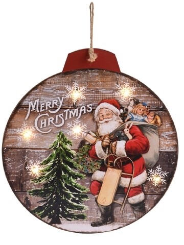 Decoratiune luminoasa Globe with Santa, 6 LED-uri, multicolor