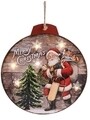 Decoratiune luminoasa Globe with Santa, 6 LED-uri, multicolor