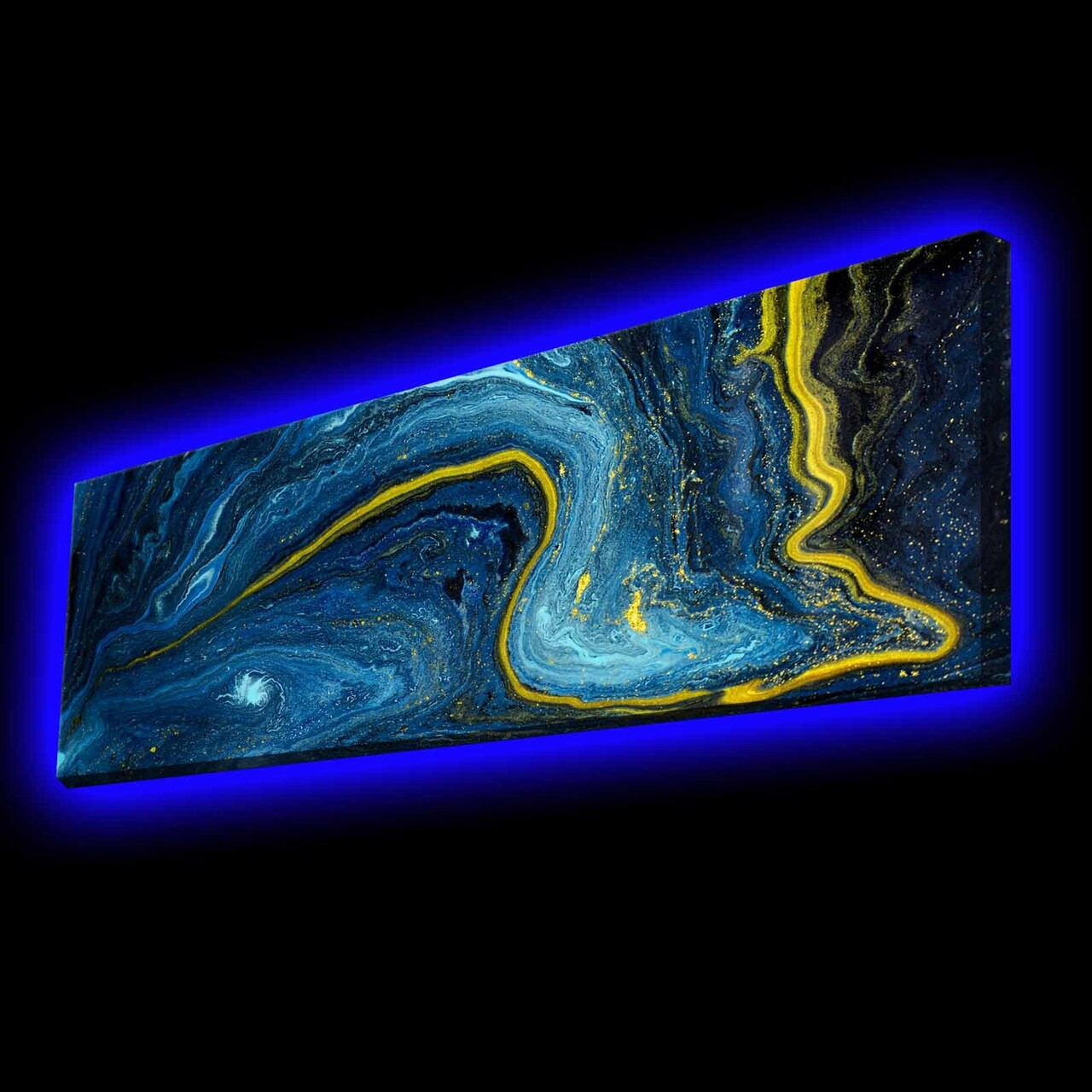 Tablou decorativ cu lumina LED, 3090KTLGDACT, 30 x 90 cm, Multicolor - view 2