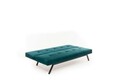Canapea extensibila cu 3 locuri, Futon, 859FTN2901, Metal , Verde petrol