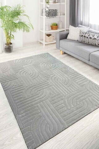 Covor, CLR-SİENA-GRİ-26, 120x250 cm, Poliester, Gri