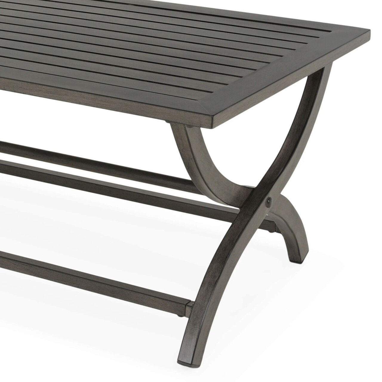 Masuta cafea exterior Bridgeman, 107x71x51 cm, aluminiu, negru - imagine 4