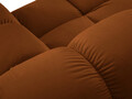 Canapea modulara 4 locuri, Bellis-51, Micadoni Home, 282x188x70 cm, catifea, teracota