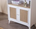 Corp biblioteca, Wolina, Mount, 90x158x41 cm, MDF , Alb / Stejar