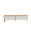 Comoda TV, Zena Home, Riso, Stejar Safir / Alb