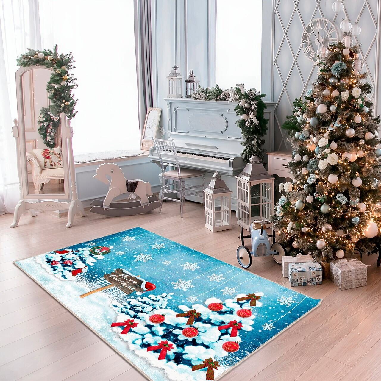 Covor, Woobtny0328, 50x80 cm, Multicolor