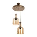 Lustra Modelight-MDL.3555, 30x77x67 cm, 2 x E27, 20 W, galben/auriu
